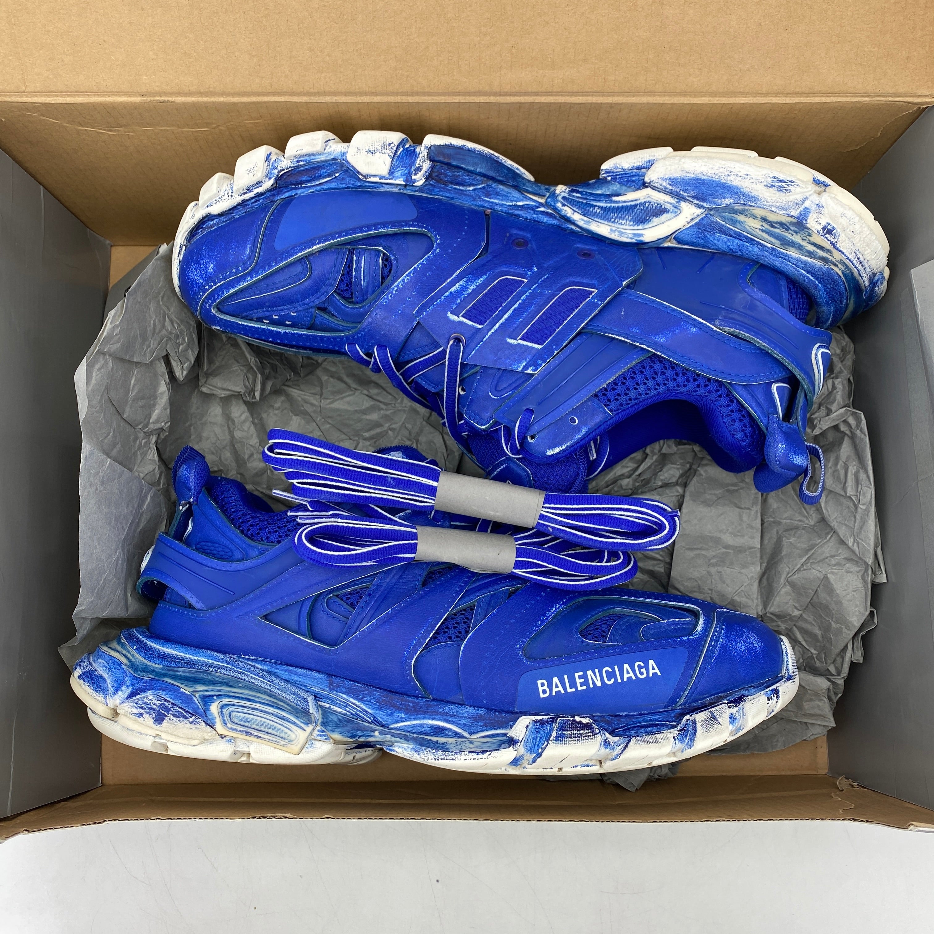 Balenciaga Track Runner &quot;Faded Blue&quot;  Used Size 41