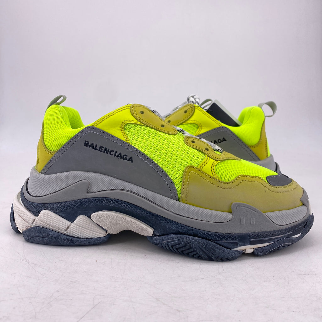 Balenciaga (W) Triple S Sneaker "Yellow Fluo" 2018 New Size 41W