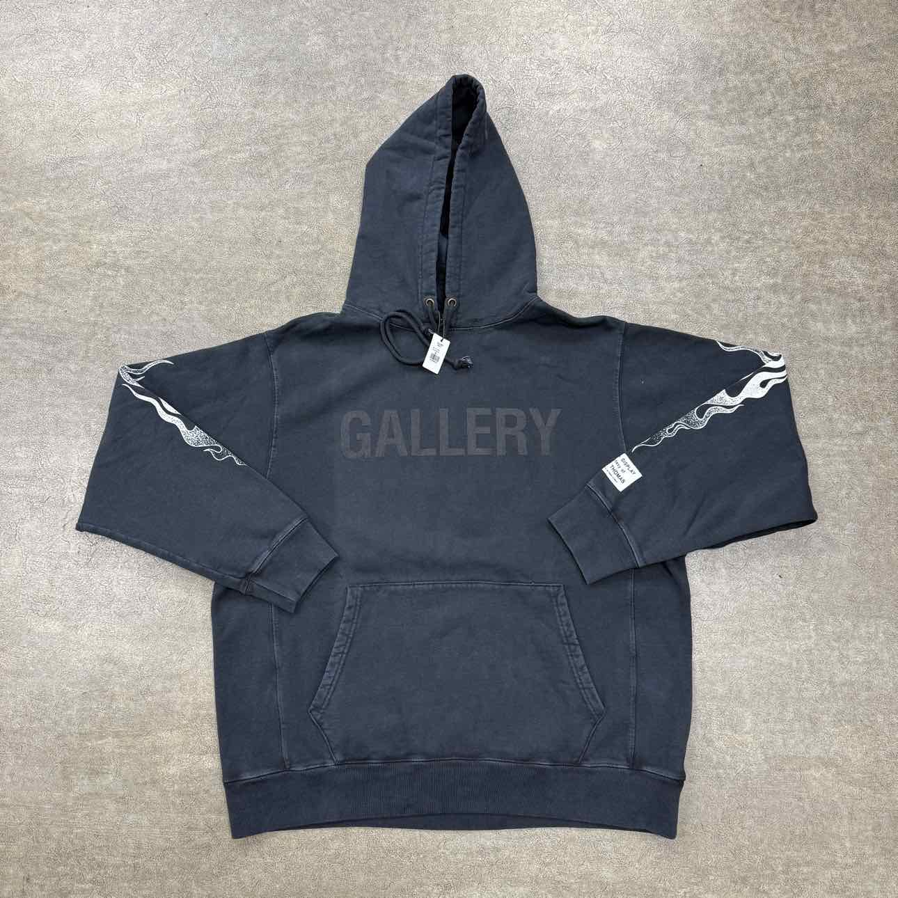 Gallery DEPT. Hoodie &quot;FLAME&quot; Black New Size XL