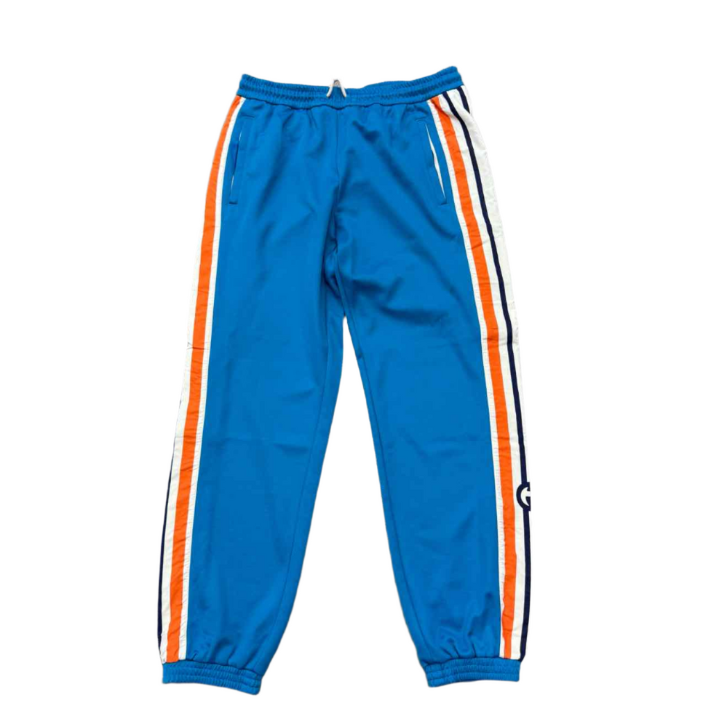 Gucci Sweatpants "INTERLOCKING G" Blue Used Size L