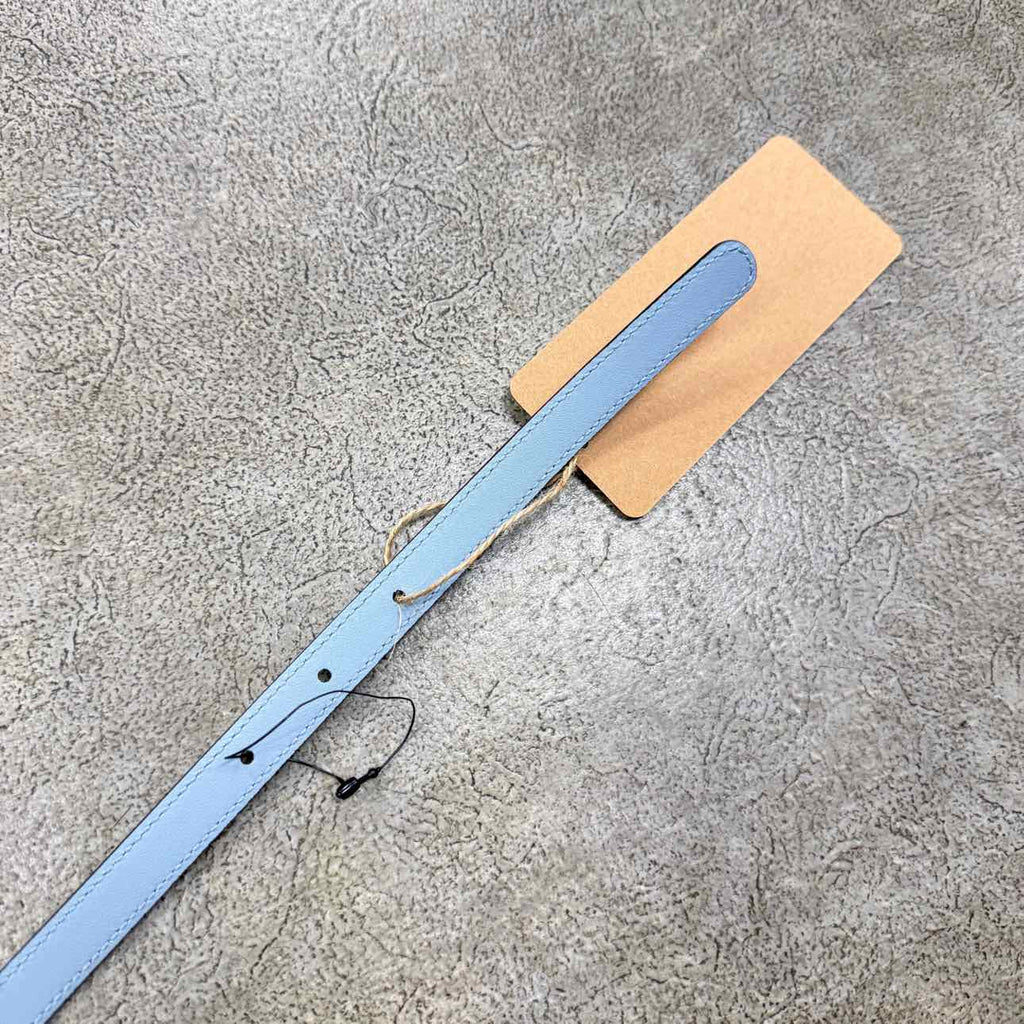 Gucci (W) Belt "RECTANGLE GG BUCKLE" New Blue Size 34