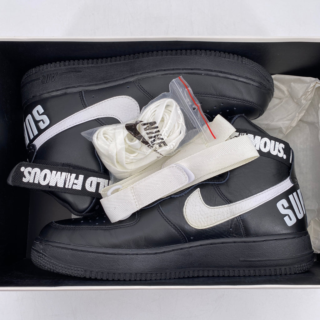 Nike Air Force 1 High Supreme "World Famous Black" 2014 Used Size 10.5