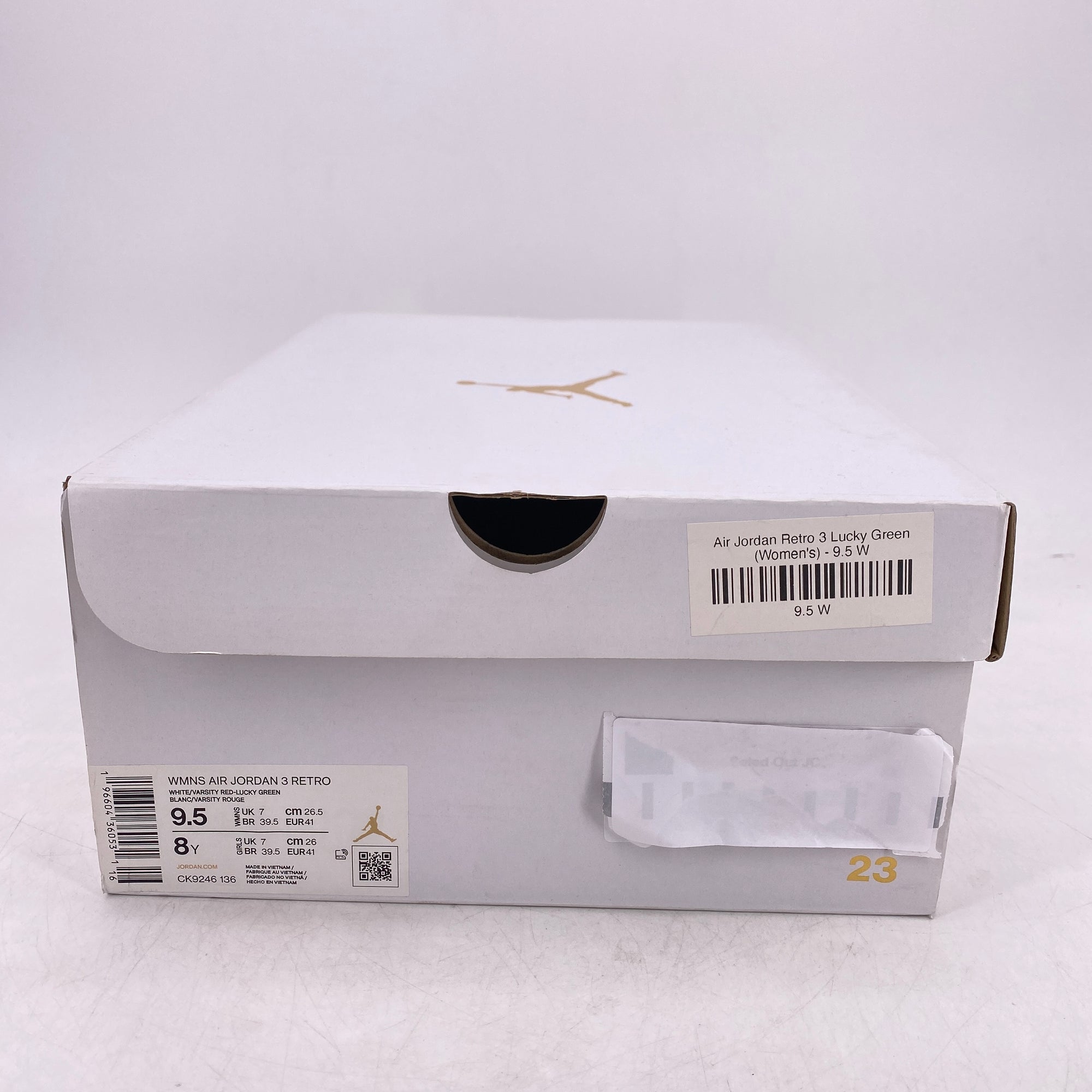 Air Jordan (W) 3 Retro &quot;Lucky Green&quot; 2023 New Size 9.5W