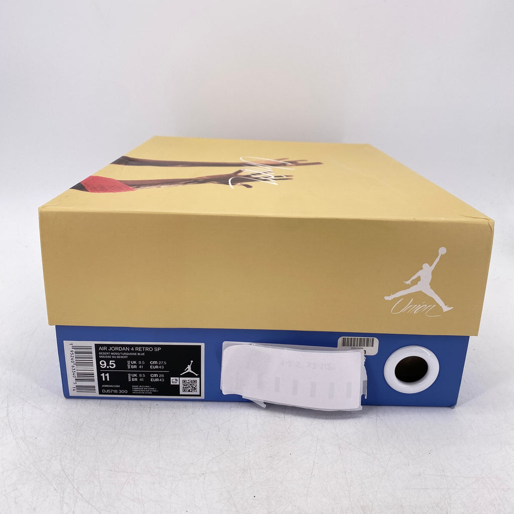 Air Jordan 4 Retro "Union Desert Moss" 2021 New Size 9.5