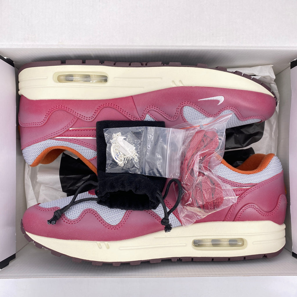 Nike Air Max 1 / Patta "Waves Maroon" 2021 New Size 11.5