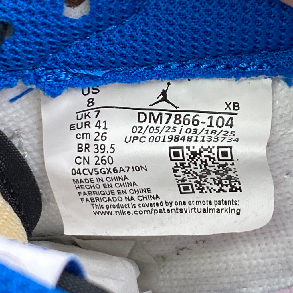 Air Jordan 1 Low OG SP "Travis Fragment Military Blue" 2025 New Size 8