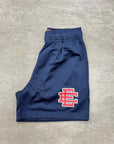 Eric Emanuel Mesh Shorts "NAVY" Red New Size S
