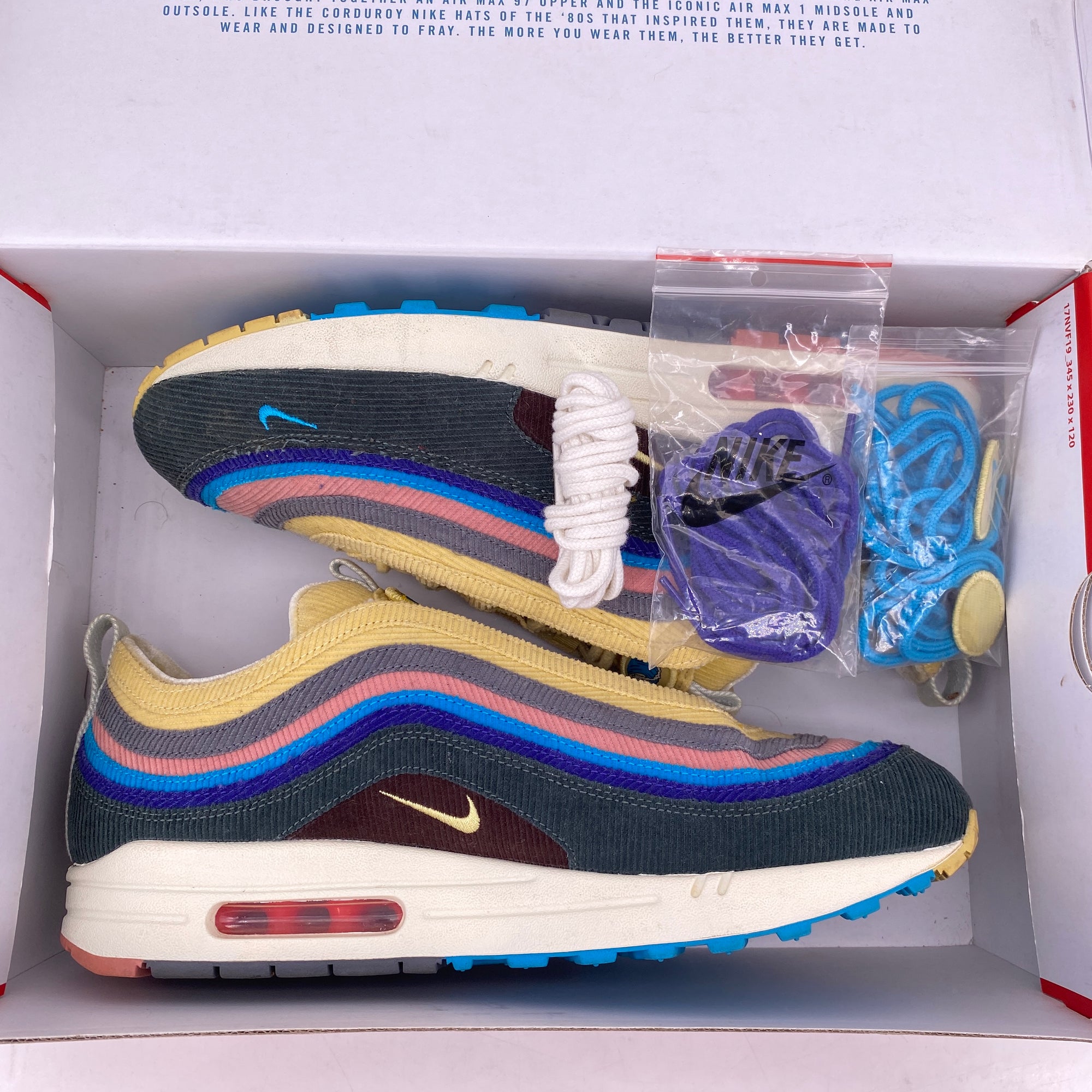 Nike Air Max 1/97 VF &quot;Sean Wotherspoon&quot; 2018 Used Size 11.5