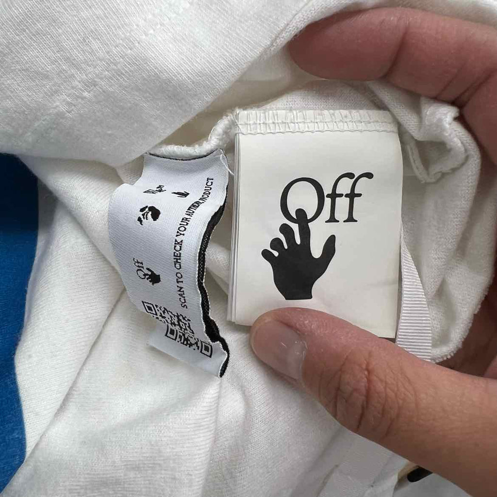 OFF-WHITE Long Sleeve "MONA LISA" White Used Size L