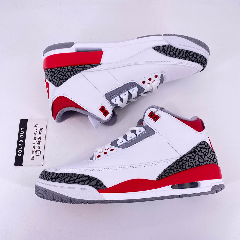 Air Jordan 3 Retro "Fire Red" 2022 New Size 10.5