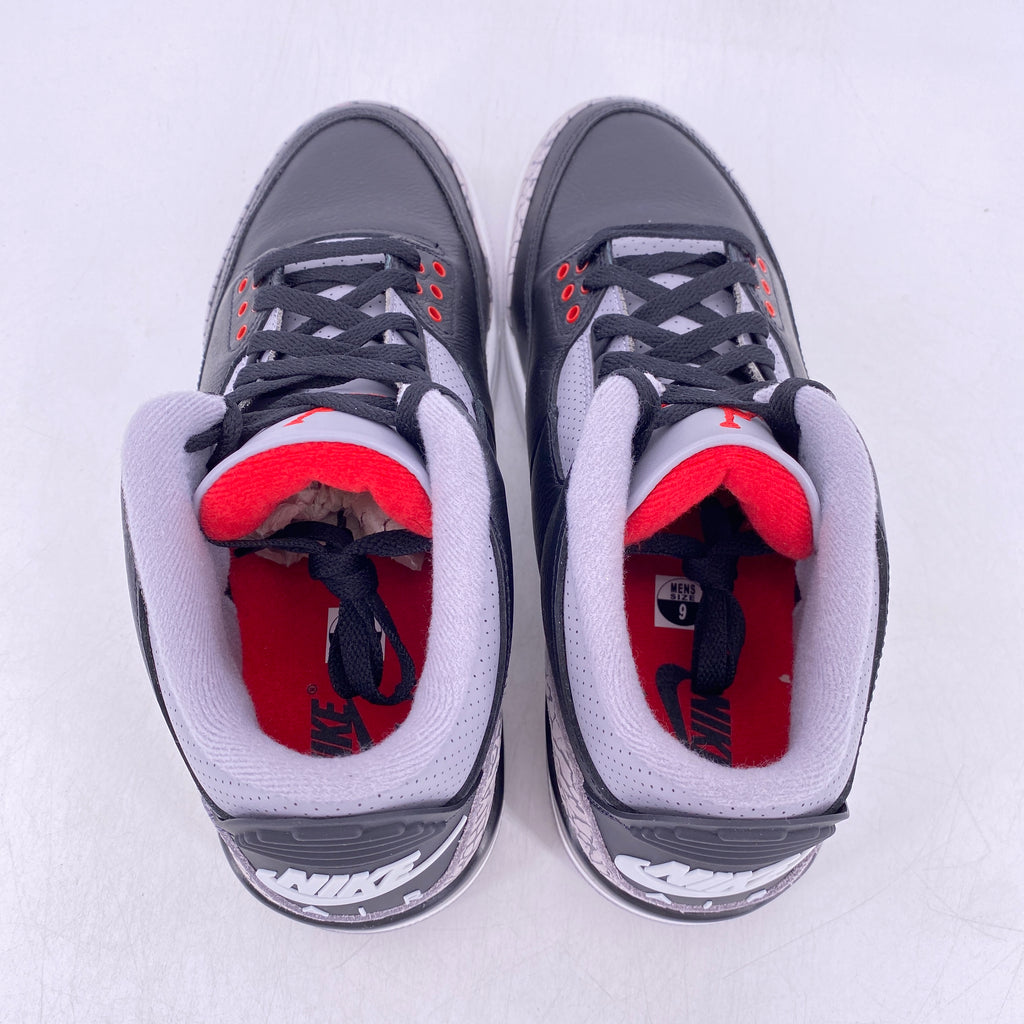 Air Jordan 3 Retro "Black Cement" 2024 New Size 9