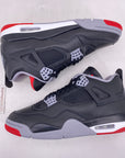 Air Jordan 4 Retro "Bred Reimagined" 2024 New Size 9