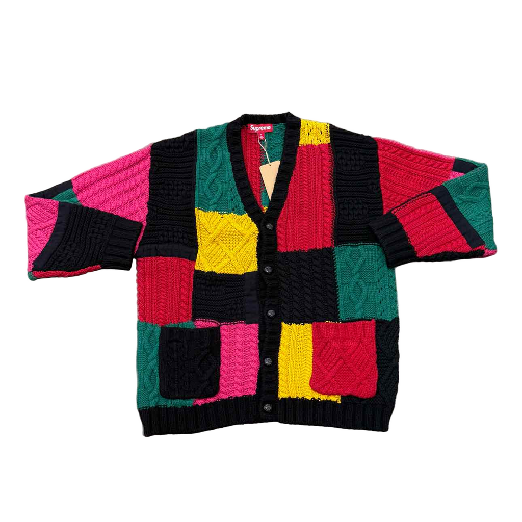 Supreme Cardigan "PATCHWORK" Multi-Color Used Size M