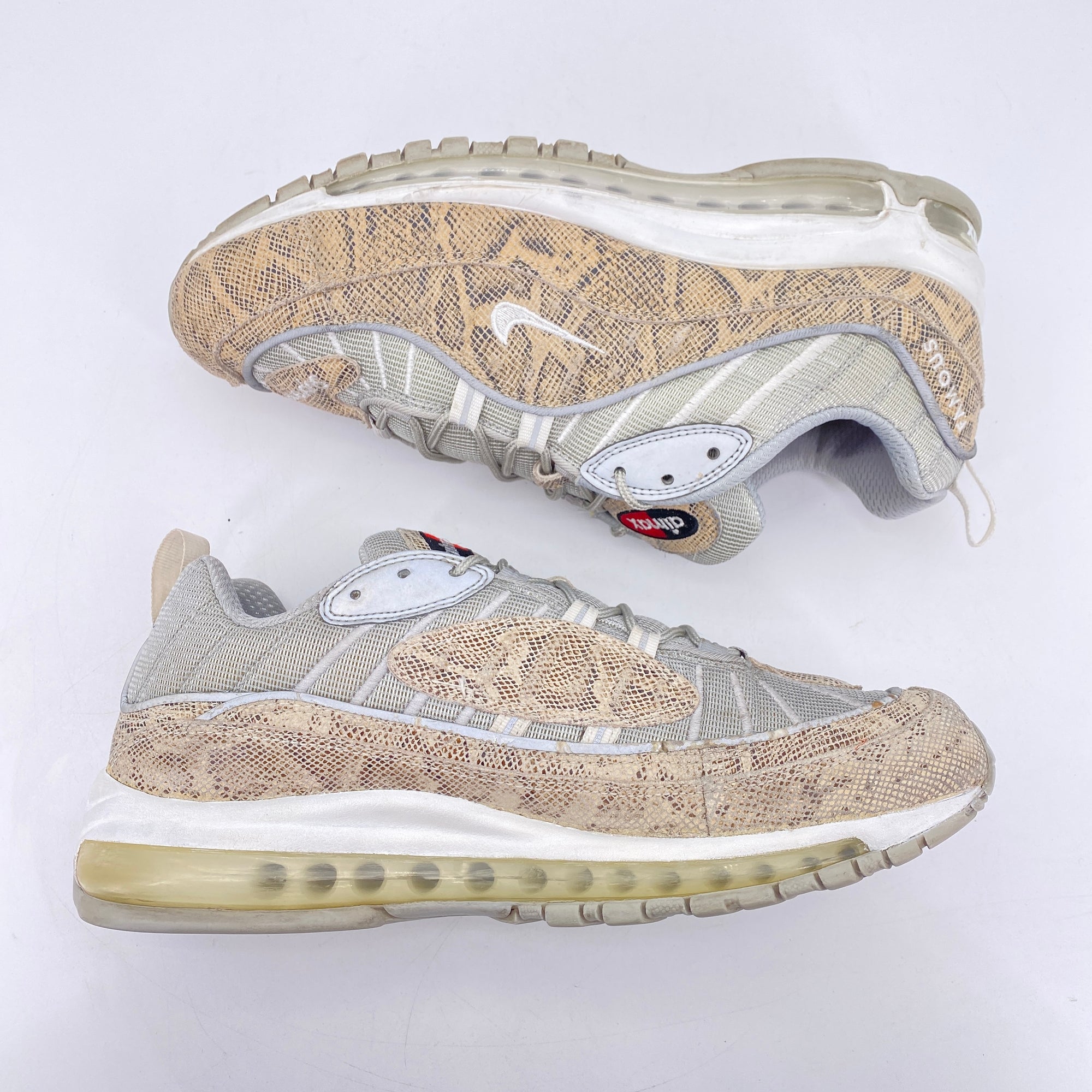 Nike Air Max 98 &quot;Supreme Snakeskin&quot; 2016 Used Size 10.5