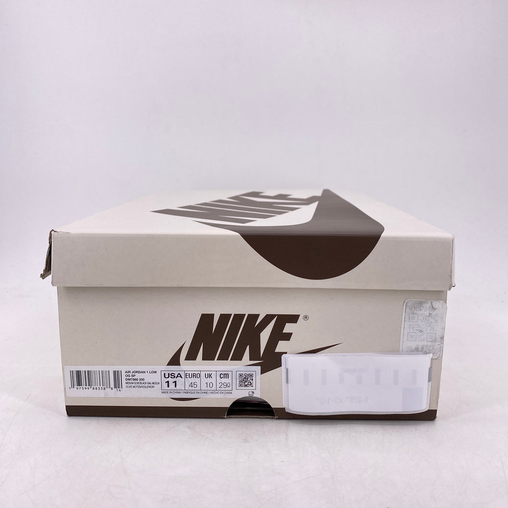 Air Jordan 1 Low OG SP "Travis Scott Medium Olive" 2024 New Size 11