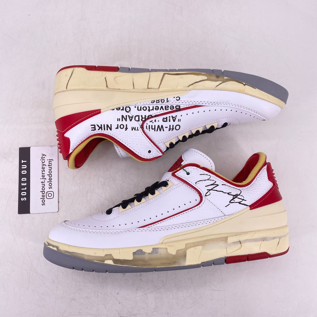 Air Jordan 2 Retro Low "Ow White Red" 2021 New Size 8.5