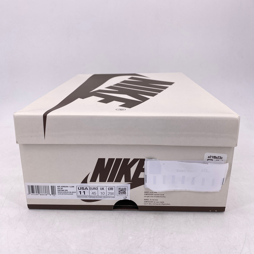 Air Jordan 1 Low OG SP "Travis Scott Medium Olive" 2024 New Size 11