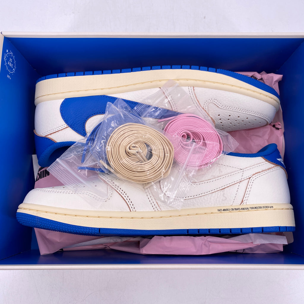 Air Jordan 1 Retro Low "Travis Fragment Military Blue" 2025 New Size 8.5