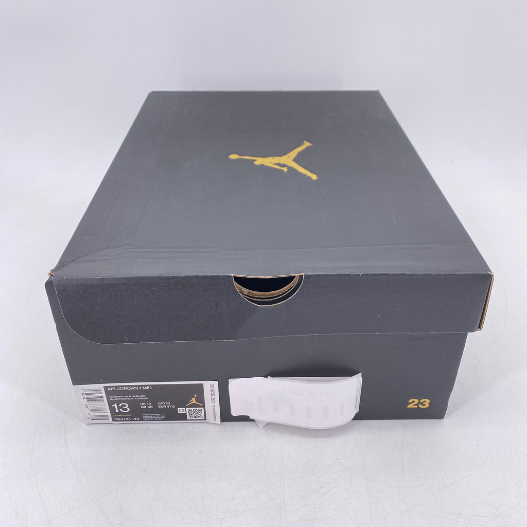 Air Jordan 1 Mid "Black Racer Blue" 2021 New Size 13