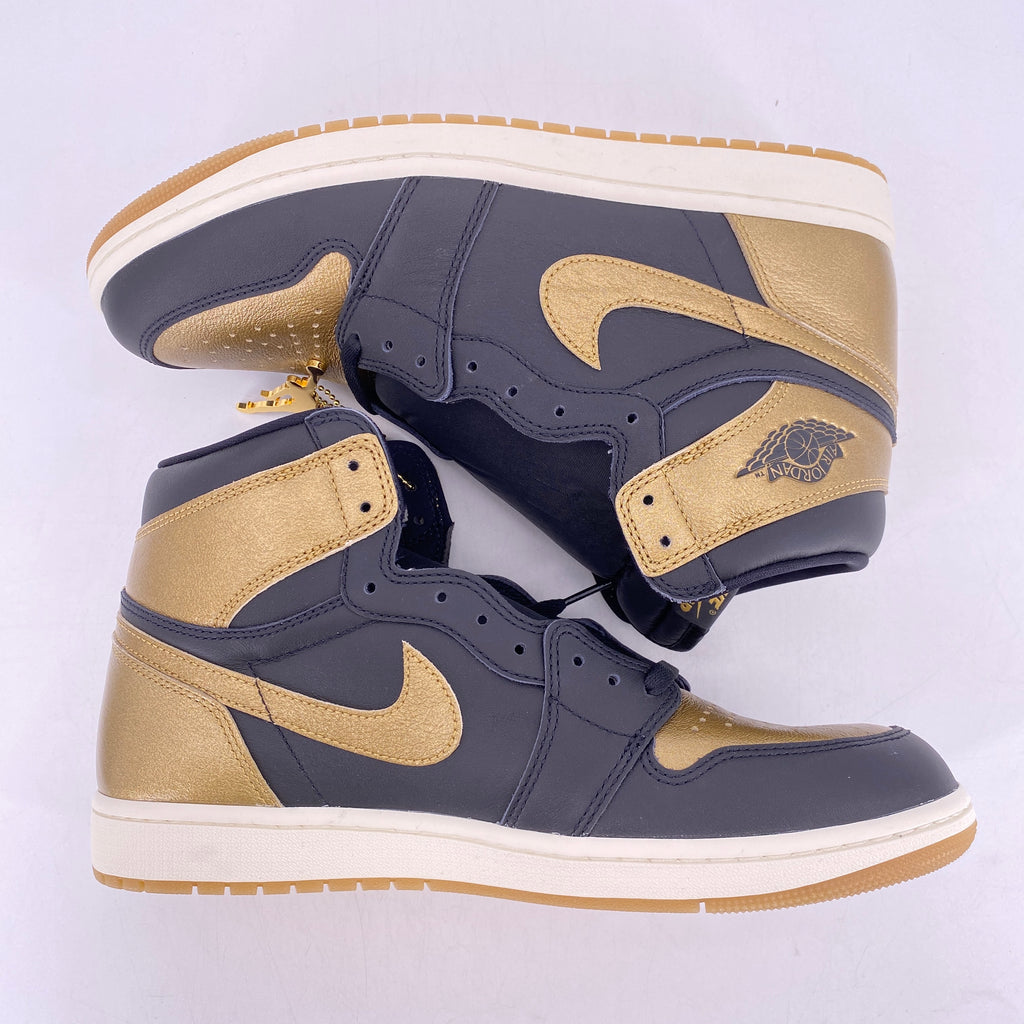 Air Jordan 1 Retro High OG "Black Metallic Gold" 2024 New Size 11.5