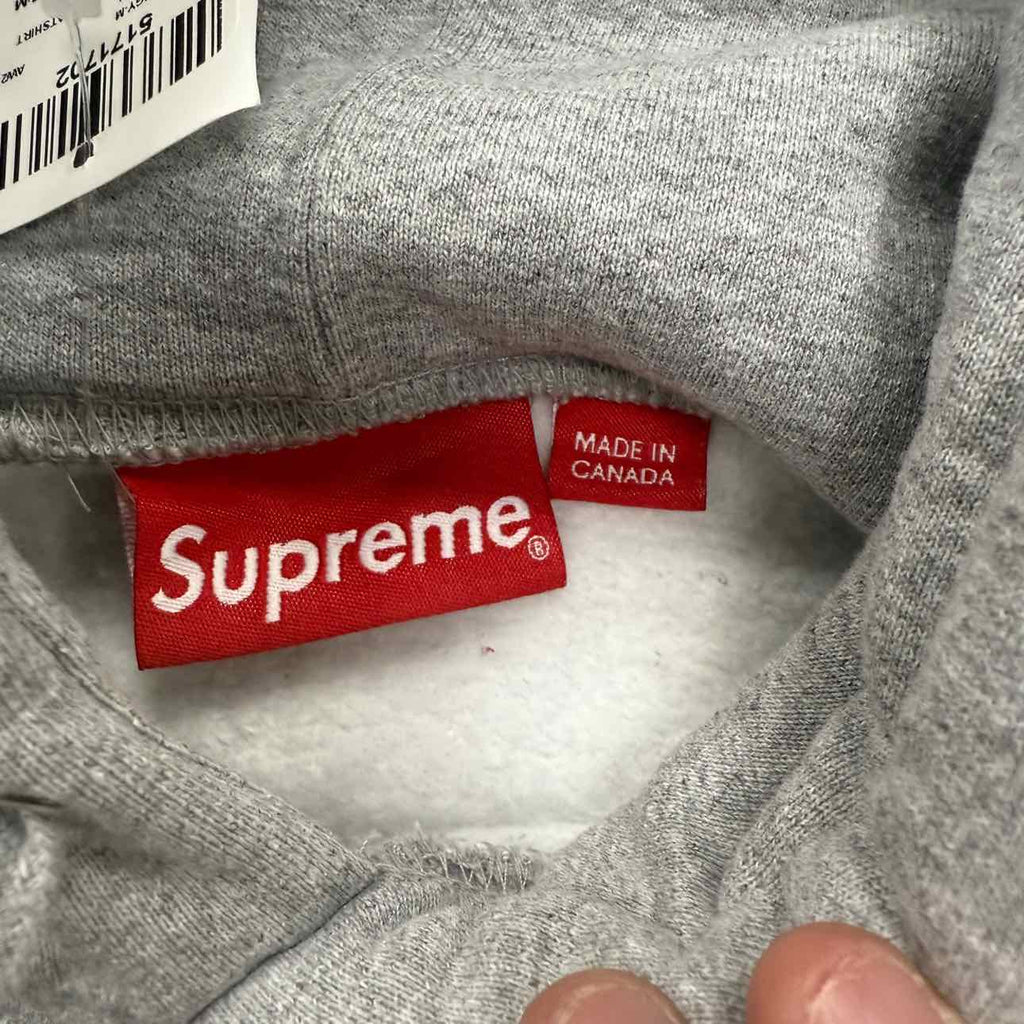 Supreme Hoodie "ARC LOGO" Heather Grey New Size M