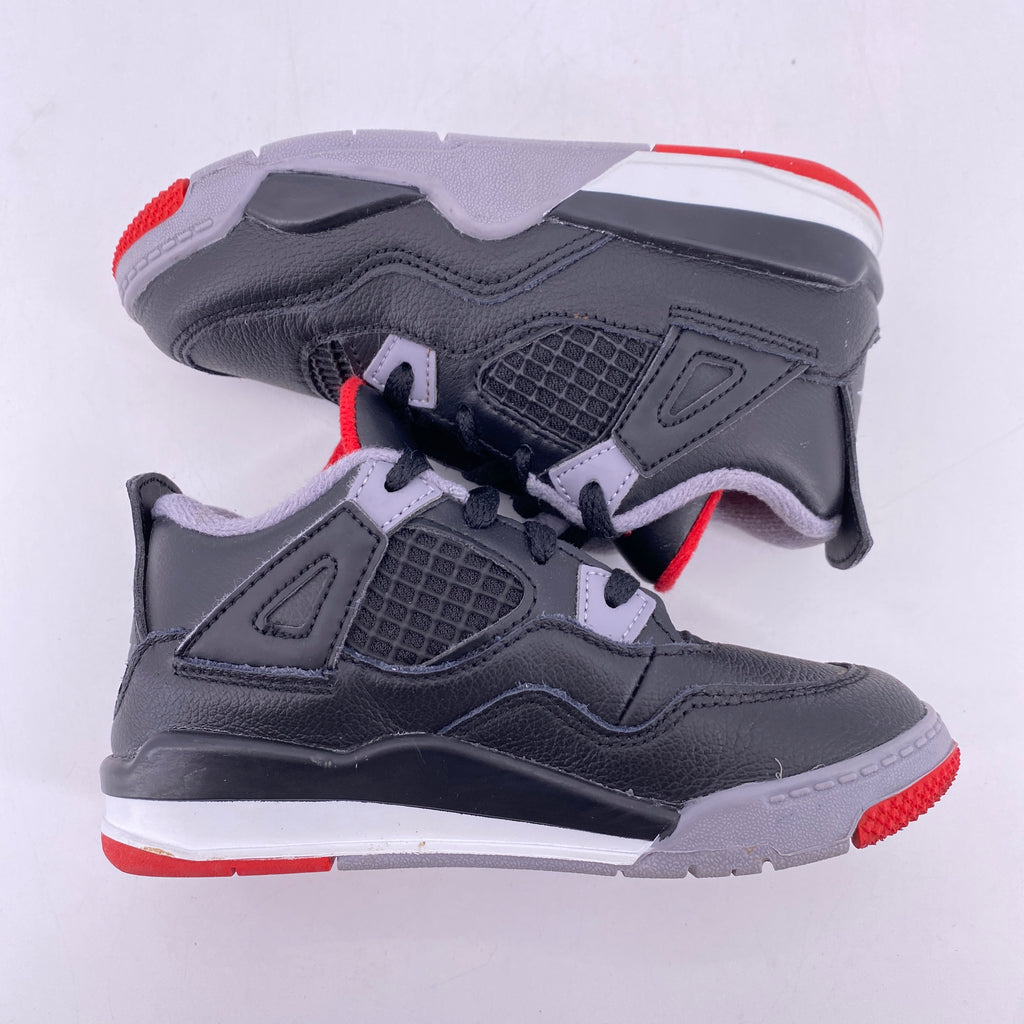 Air Jordan (TD) 4 Retro "Bred" 2024 Used Size 10c