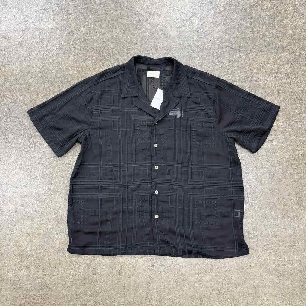 Aime Leon Dore Button Up "JACQUARD" Black New Size XL