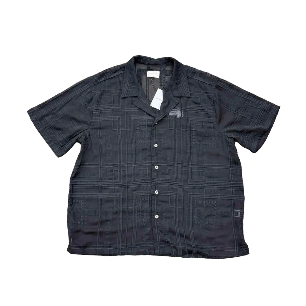 Aime Leon Dore Button Up "JACQUARD" Black New Size XL