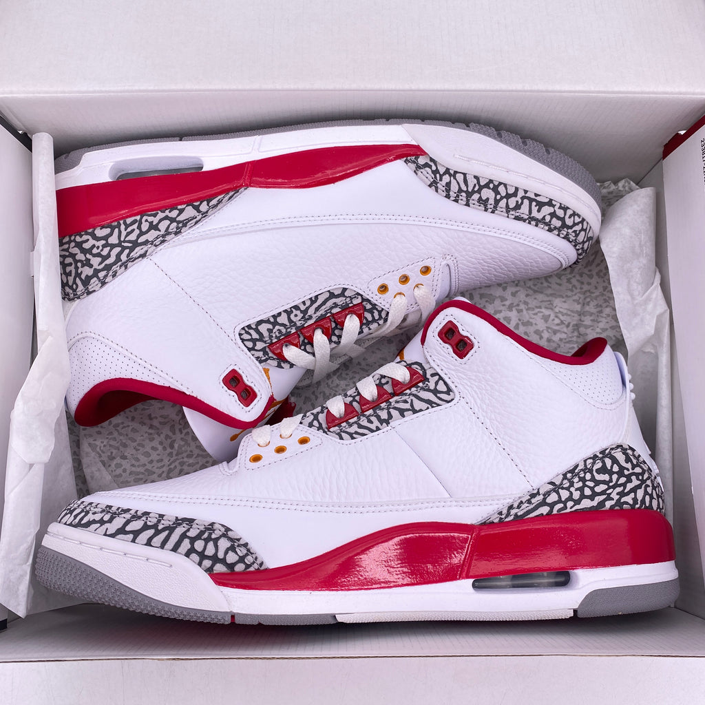 Air Jordan 3 Retro "Cardinal Red" 2022 New Size 10