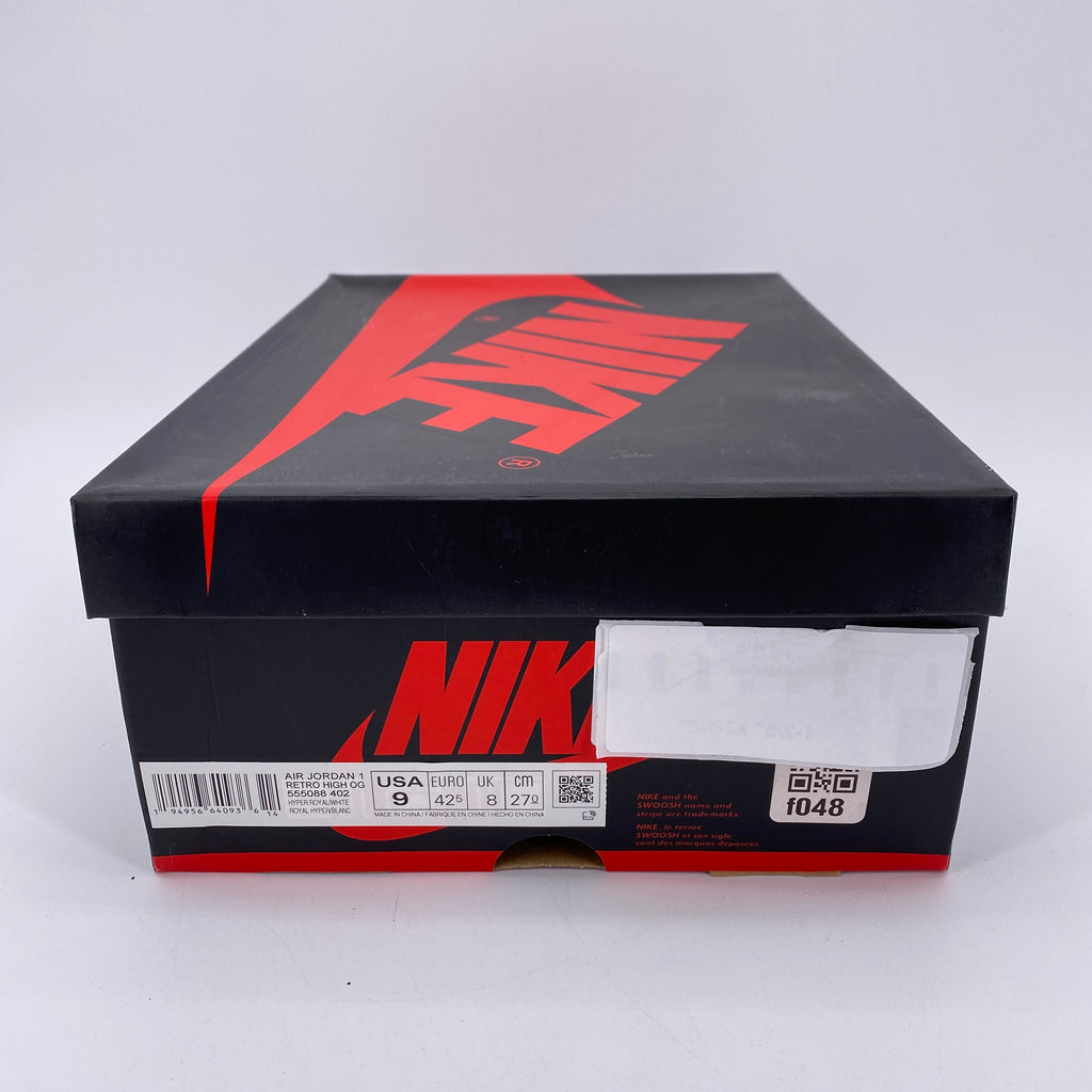 Air Jordan 1 Retro High OG "Hyper Royal Sg" 2021 New Size 9
