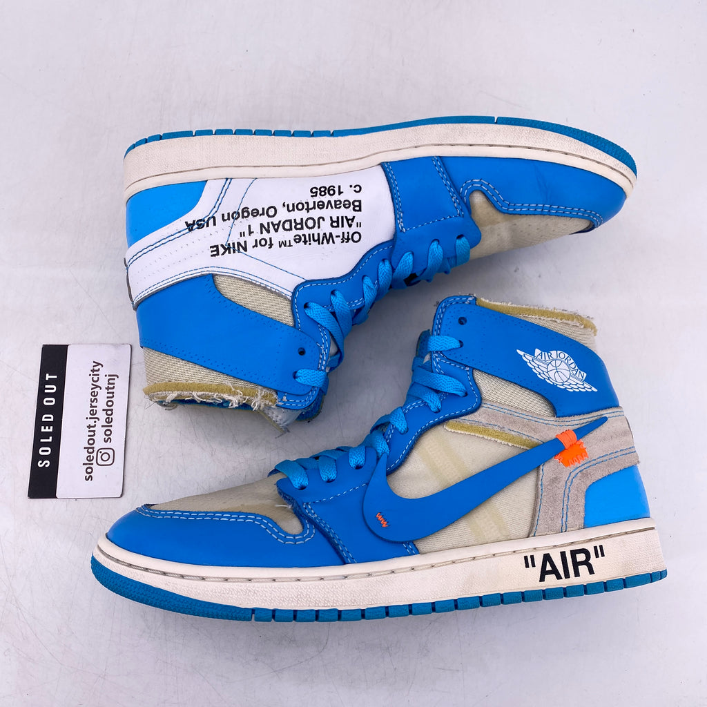 Air Jordan 1 Retro High OG "Off White Unc" 2018 Used Size 8.5