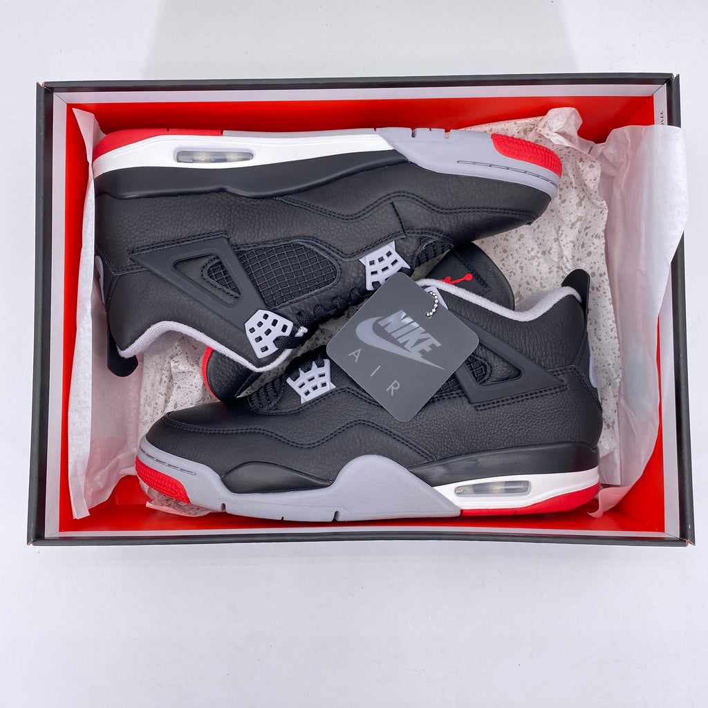 Air Jordan 4 Retro "Bred Reimagined" 2024 New Size 9.5