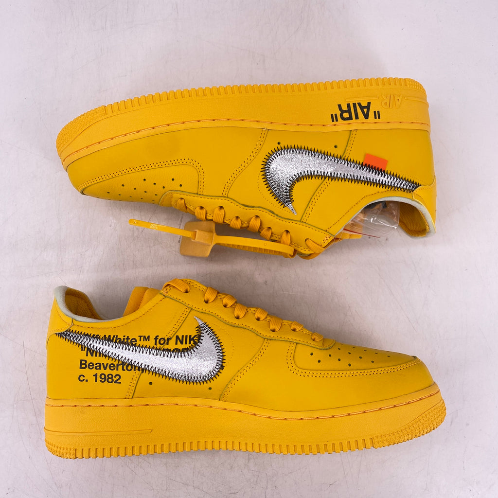 Nike Air Force 1 Low / OW "University Gold" 2021 New Size 10