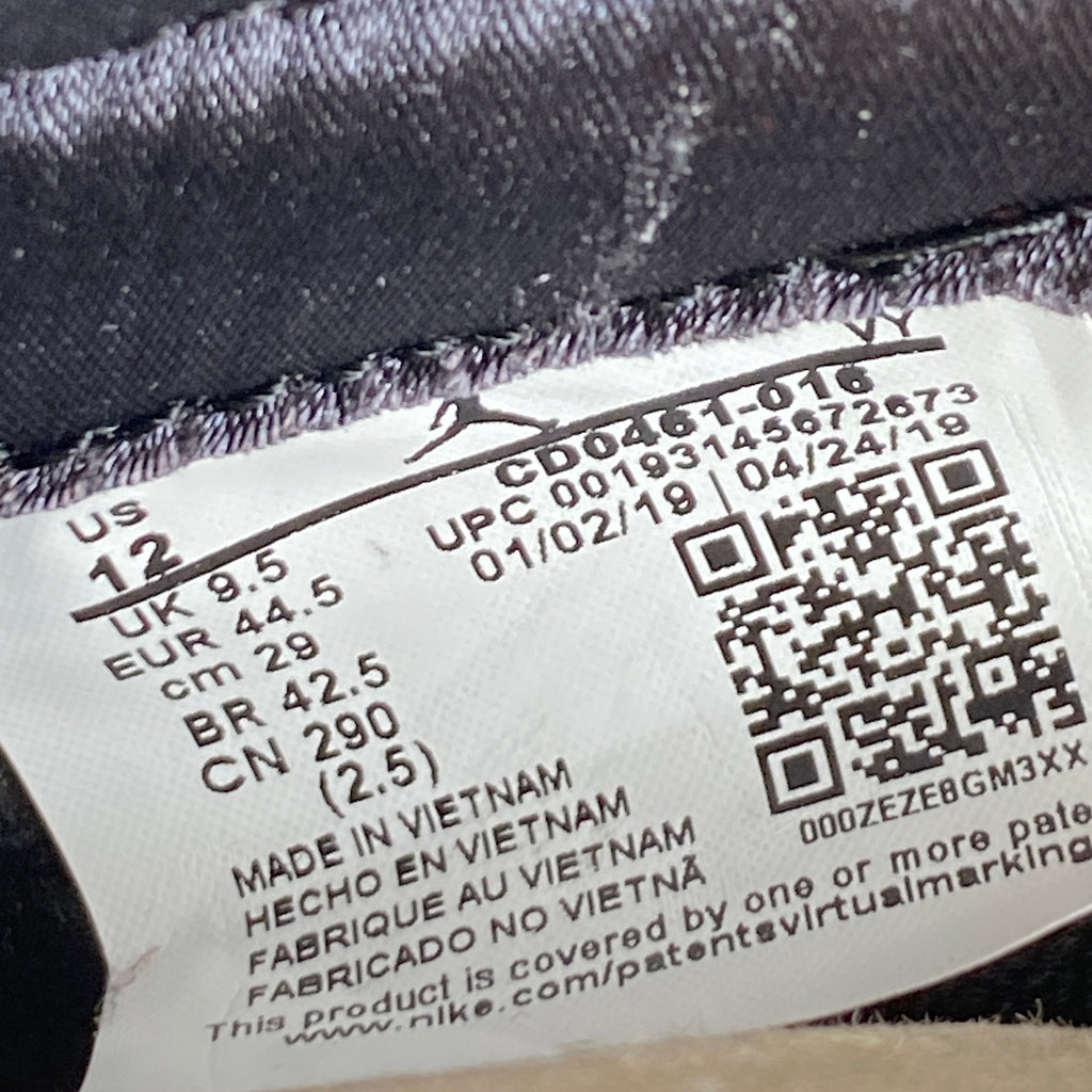 Air Jordan (W) 1 Retro High OG "Satin Black Toe" 2019 New Size 12W
