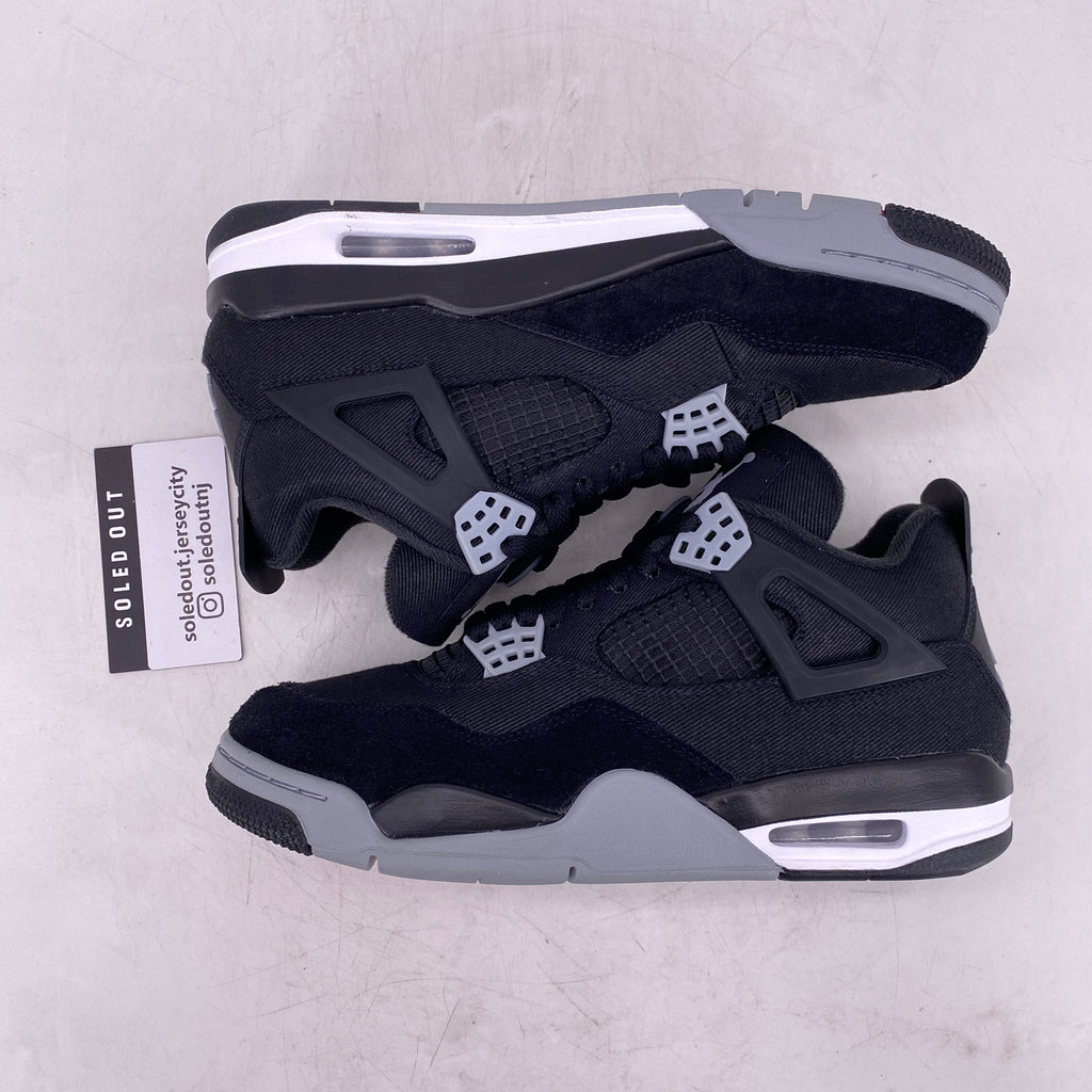Air Jordan 4 Retro "Black Canvas" 2022 New Size 8