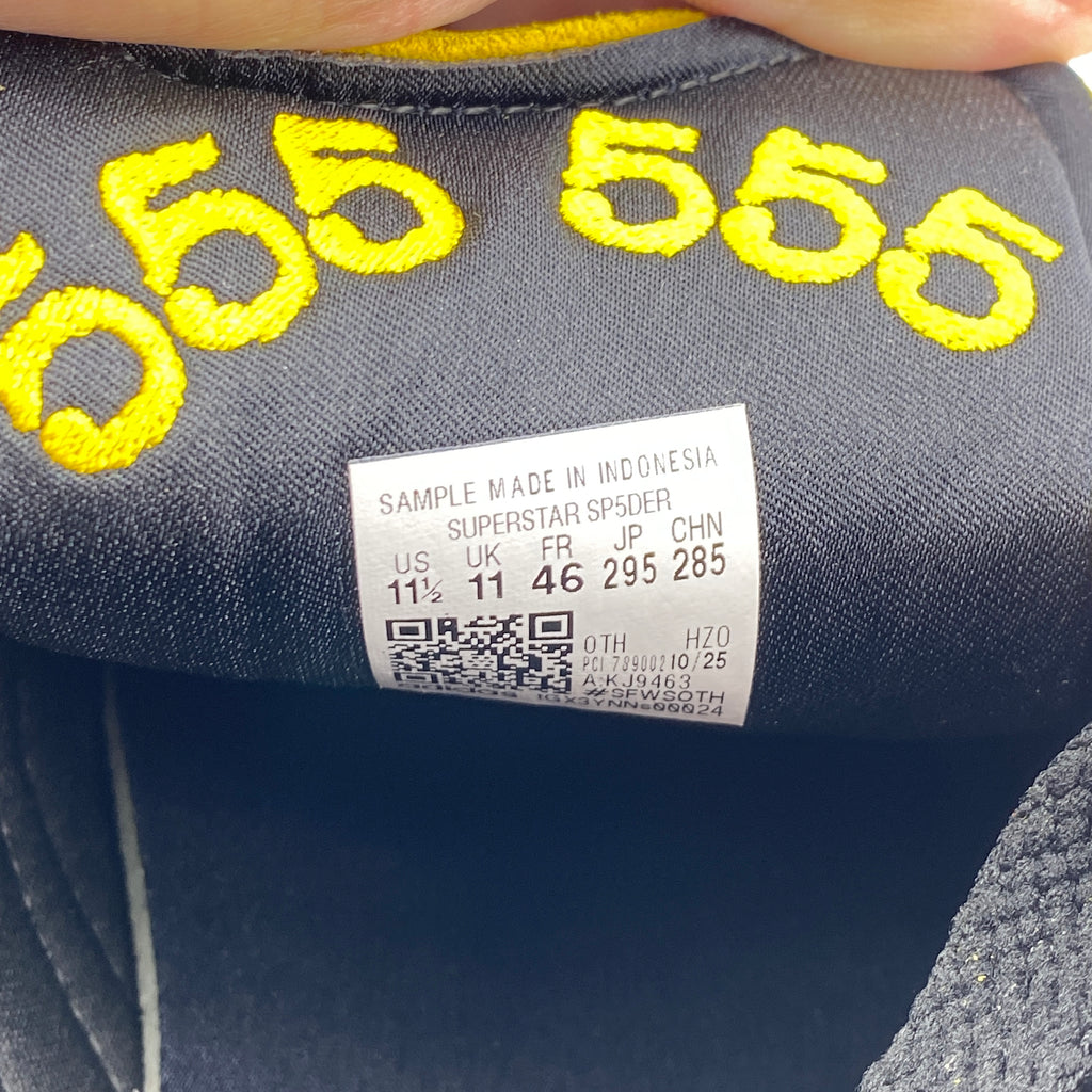 Adidas Superstar "Sp5Der Yellow Black" 2026 New Size 11.5