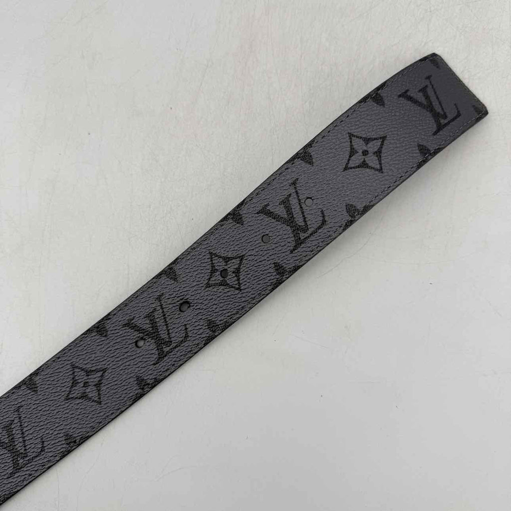 Louis Vuitton Belt "INITIALES" Used Grey Size 44