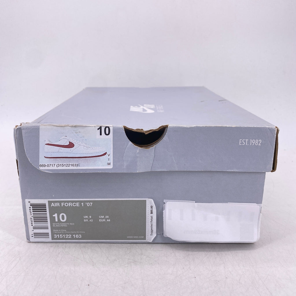 Nike Air Force 1 '07 "Varsity Red" 2007 New Size 10