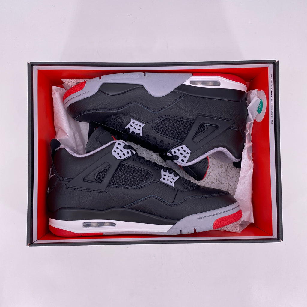 Air Jordan 4 Retro "Bred Reimagined" 2024 New Size 10.5