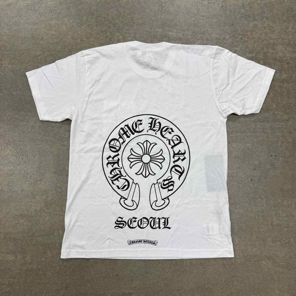 Chrome Hearts T-Shirt "SEOUL" White New Size L