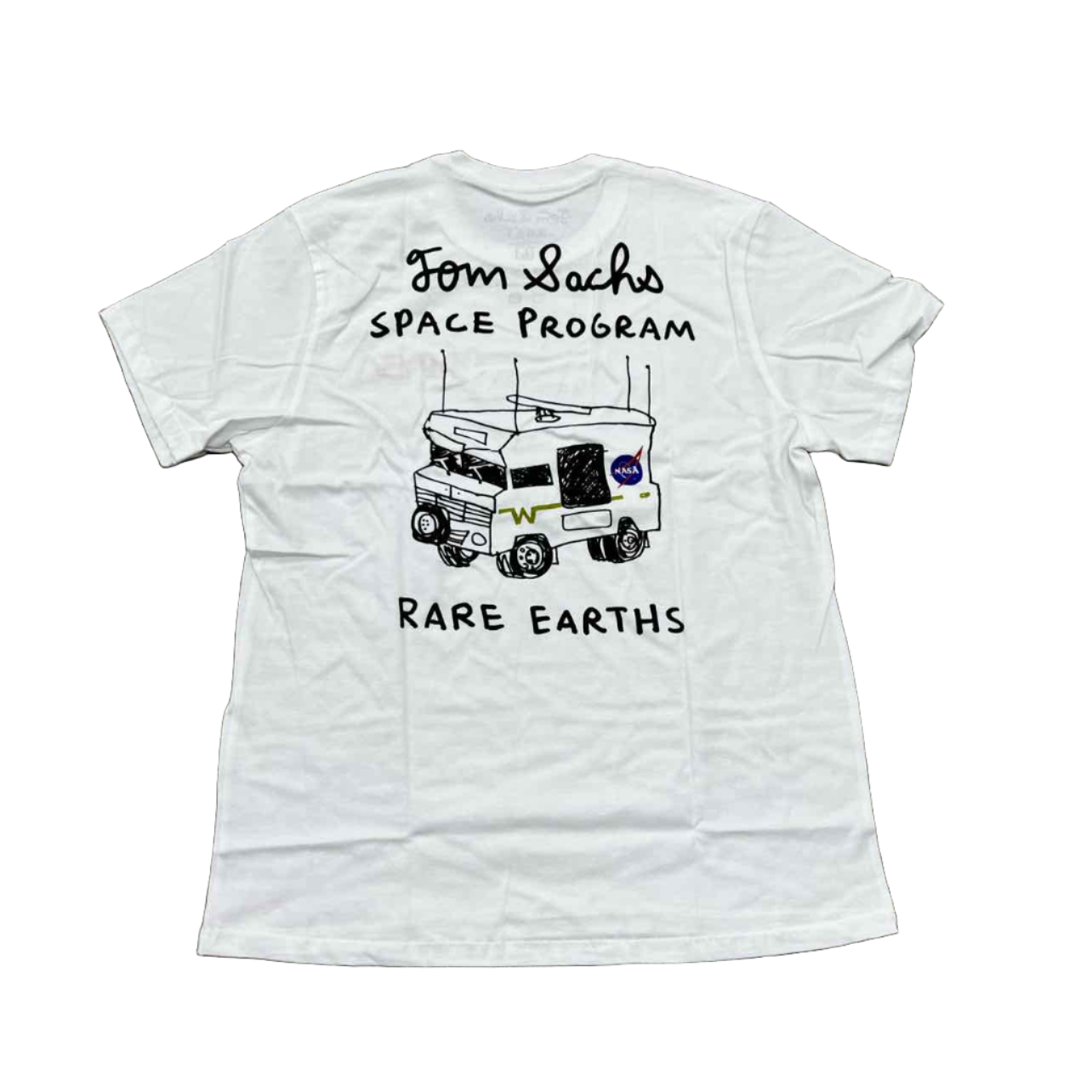 Tom Sachs T-Shirt &quot;NASA&quot; White New Size M