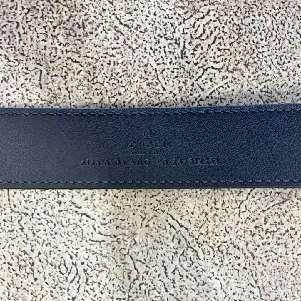 Gucci Belt "GOLD BUCKLE" Used Black Size 36