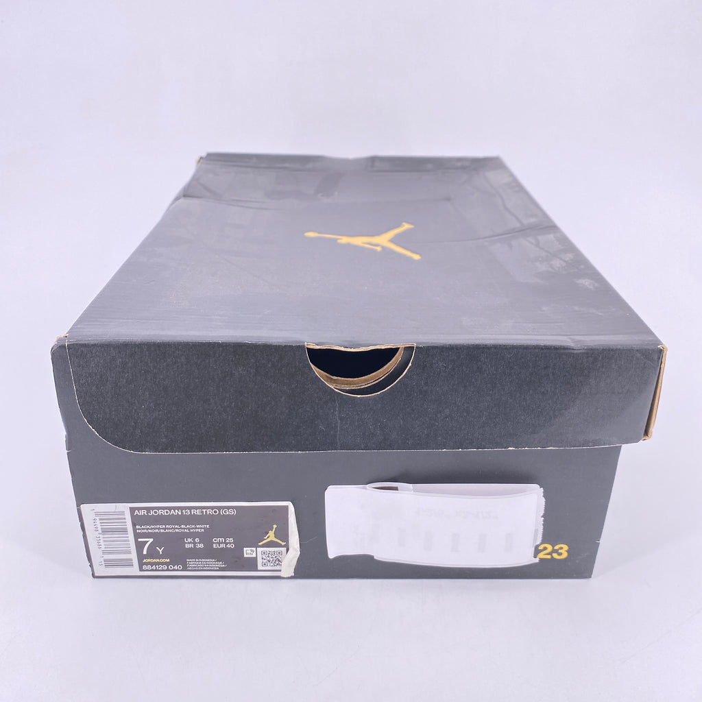 Air Jordan (GS) 13 Retro "BLACK HYPER ROYAL" 2020 Used Size 7Y