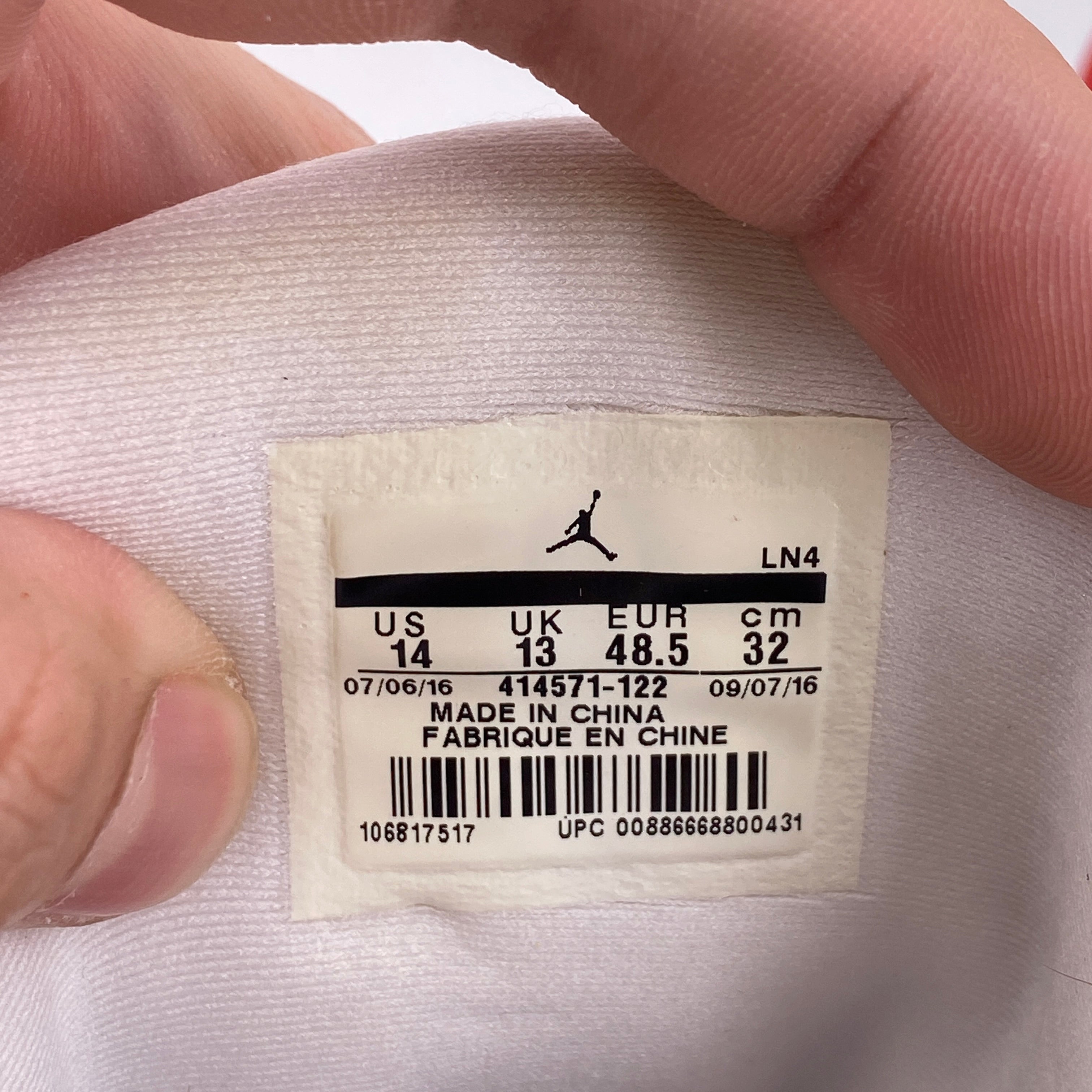 Air Jordan 13 Retro &quot;CHICAGO&quot; 2017 Used Size 14