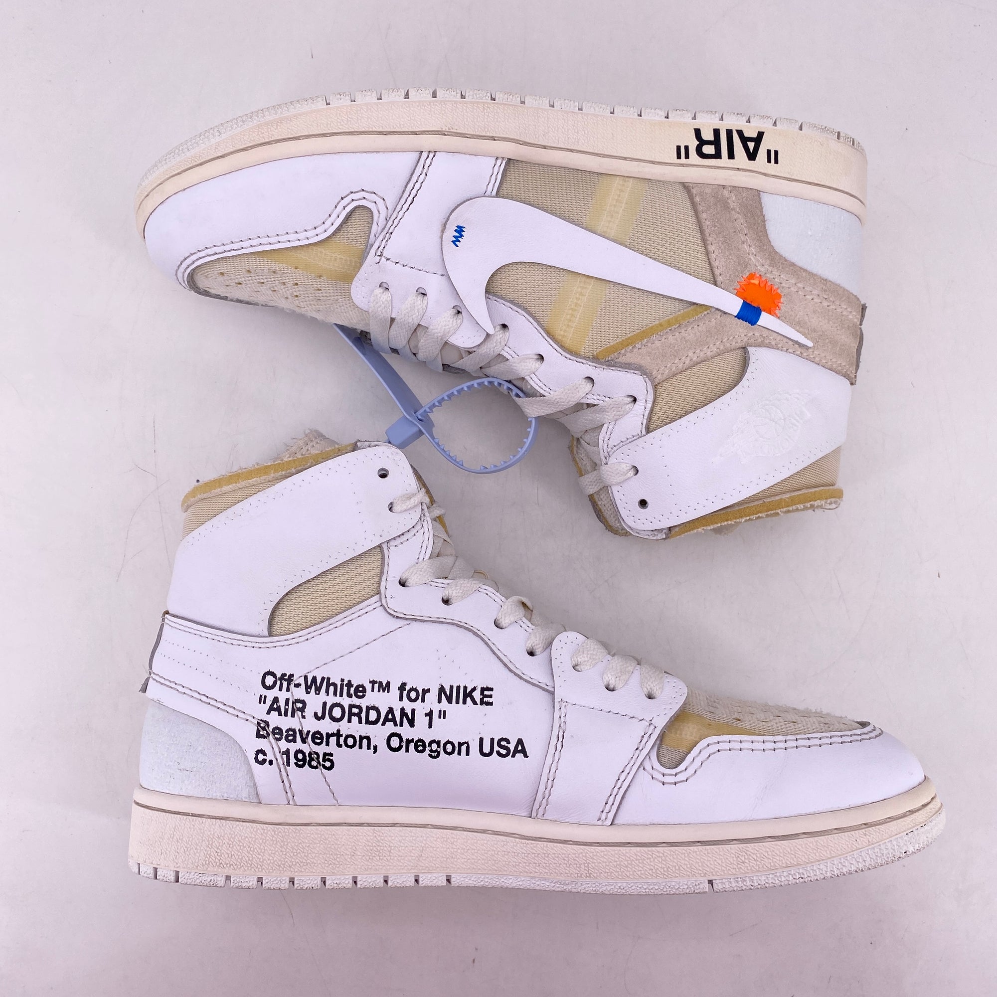 Air Jordan 1 Retro High OG &quot;Off-White Euro&quot; 2018 Used Size 10