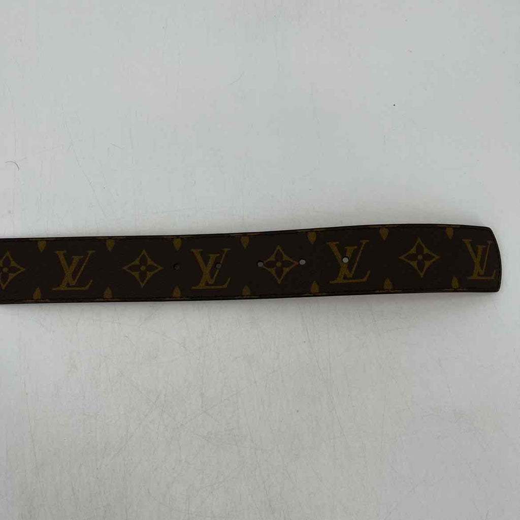Louis Vuitton Belt "MONOGRAM" Used Brown Size 34