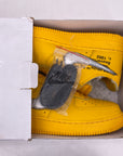 Nike Air Force 1 Low / OW "University Gold" 2021 Used Size 11.5