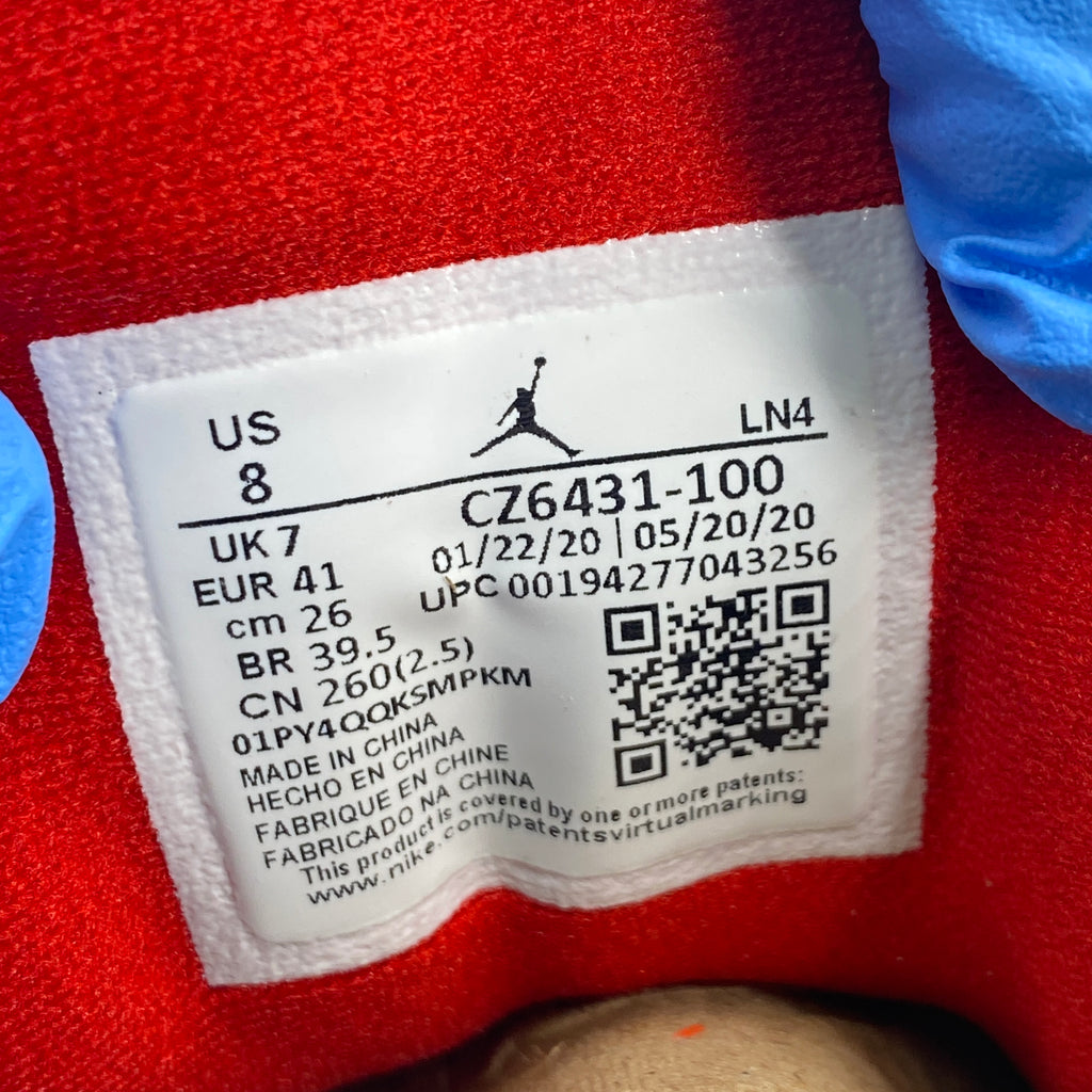 Air Jordan 3 Retro "Fire Red Denim" 2020 New Size 8