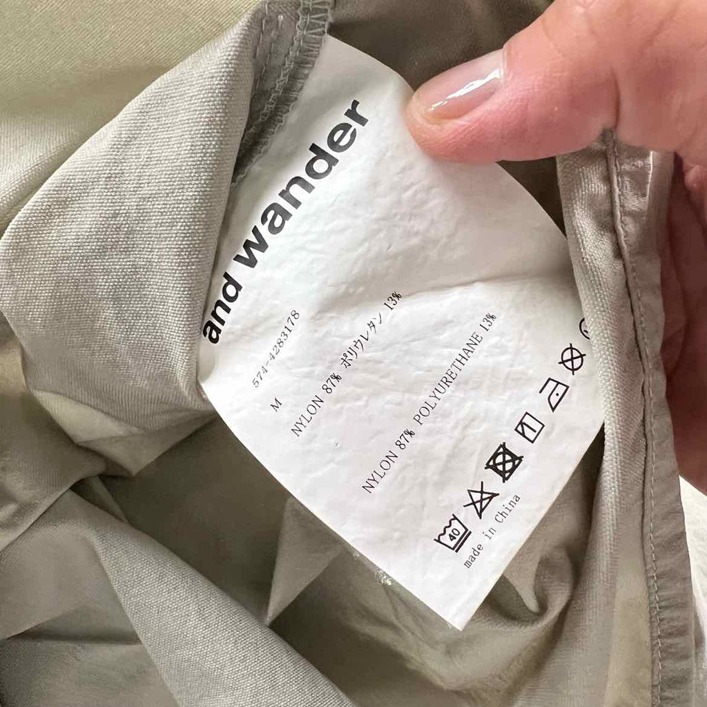 And Wander Track Jacket "HEAVY COTTON" Grey Used Size M