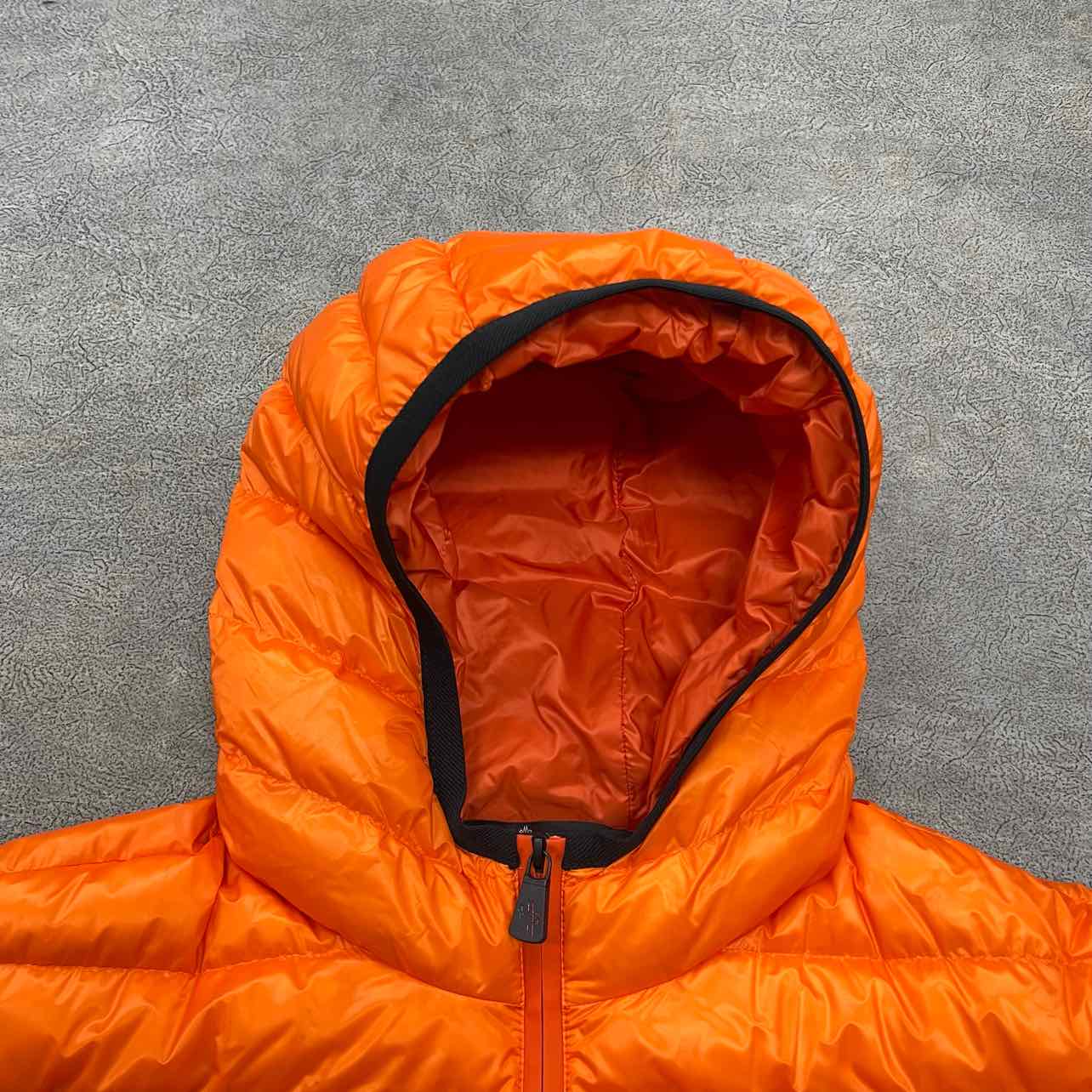 Moncler Jacket &quot;KAVIK GUIBBOTTO&quot; Orange Used Size 5